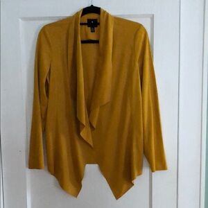 Mustard Yellow Women's Faux suede Jacket